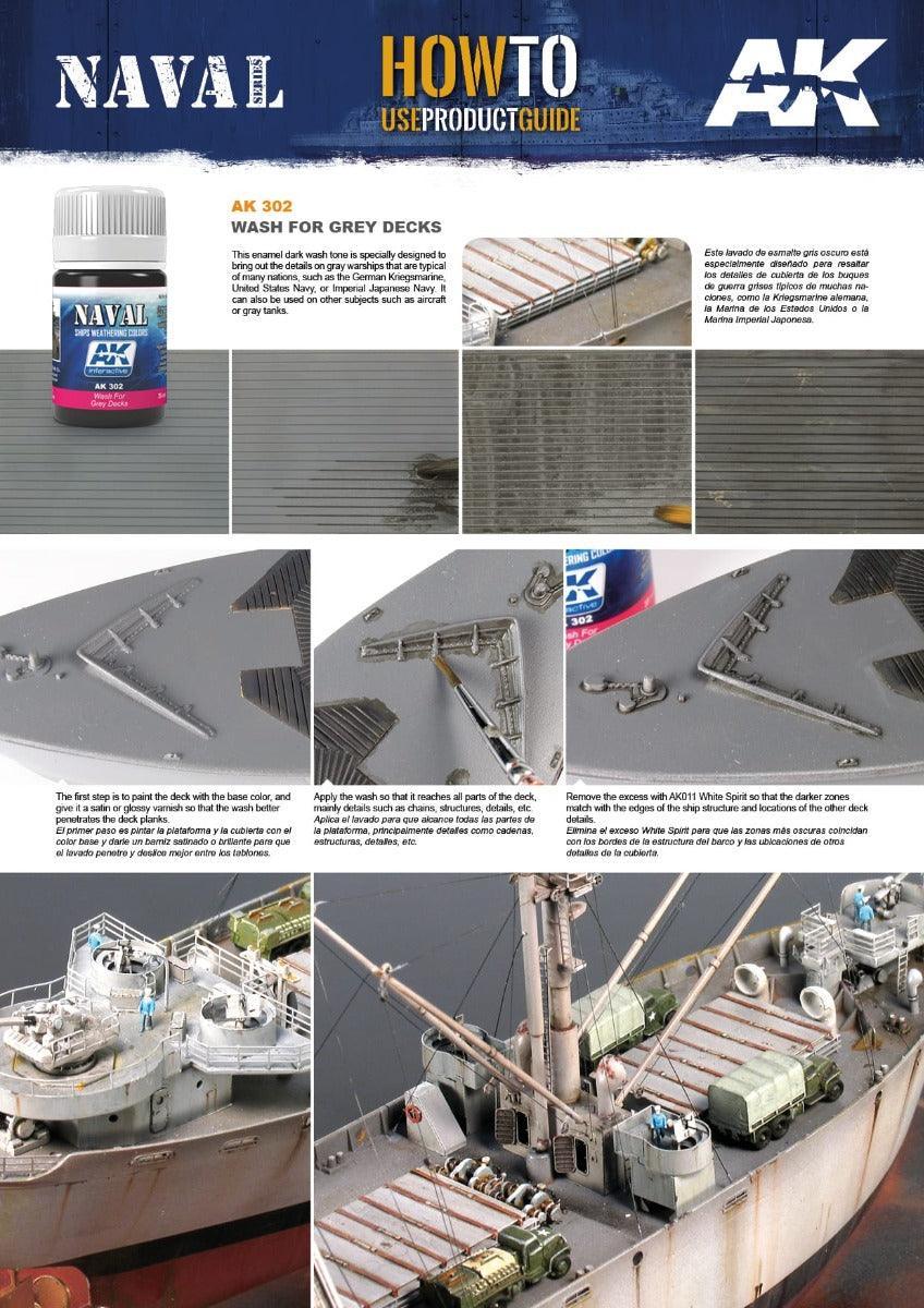 AK Interactive - Weathering Products - Wash for Grey Decks 35ml - Image 2