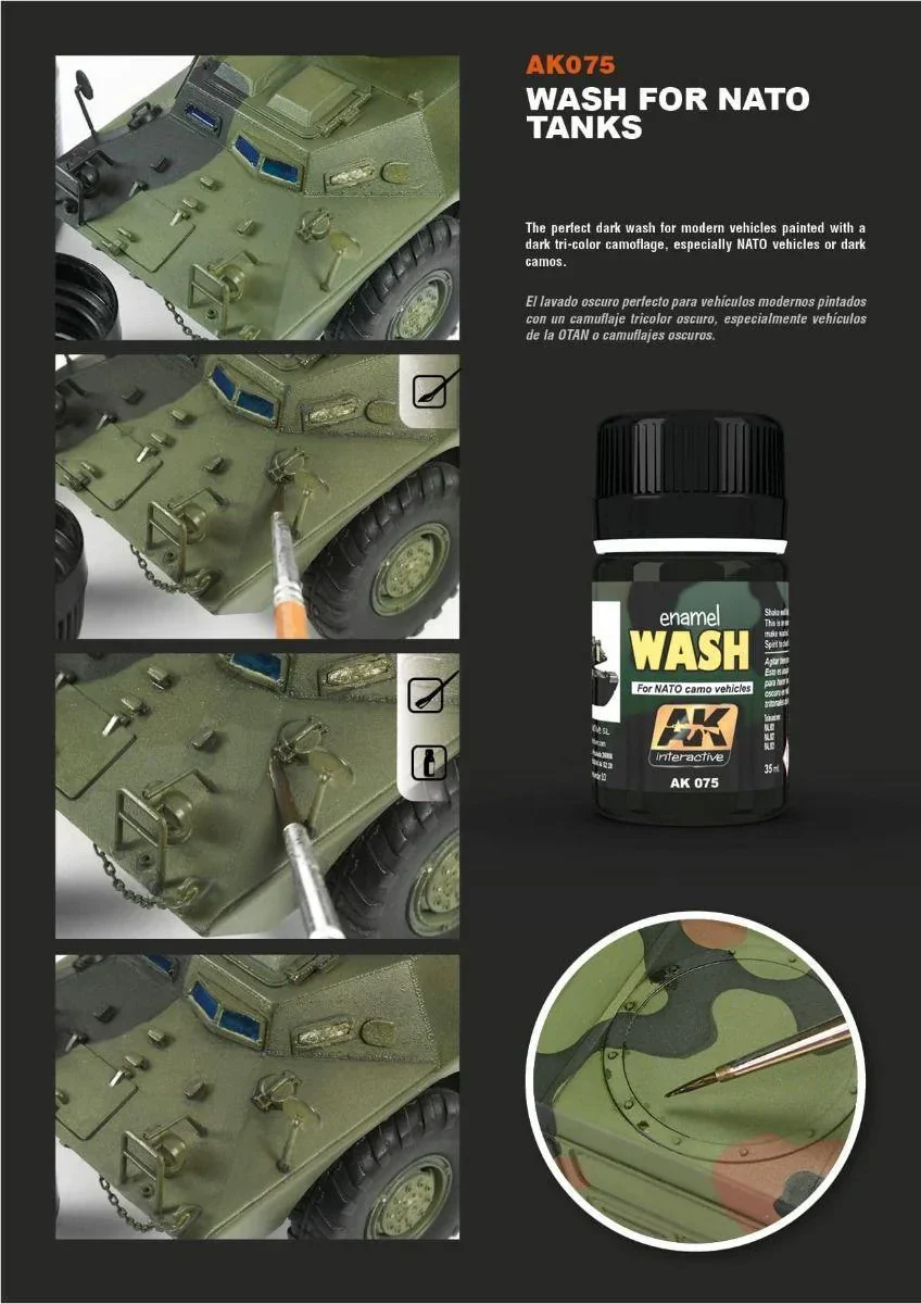 AK Interactive Weathering Products - Wash for Nato Tanks - Image 3