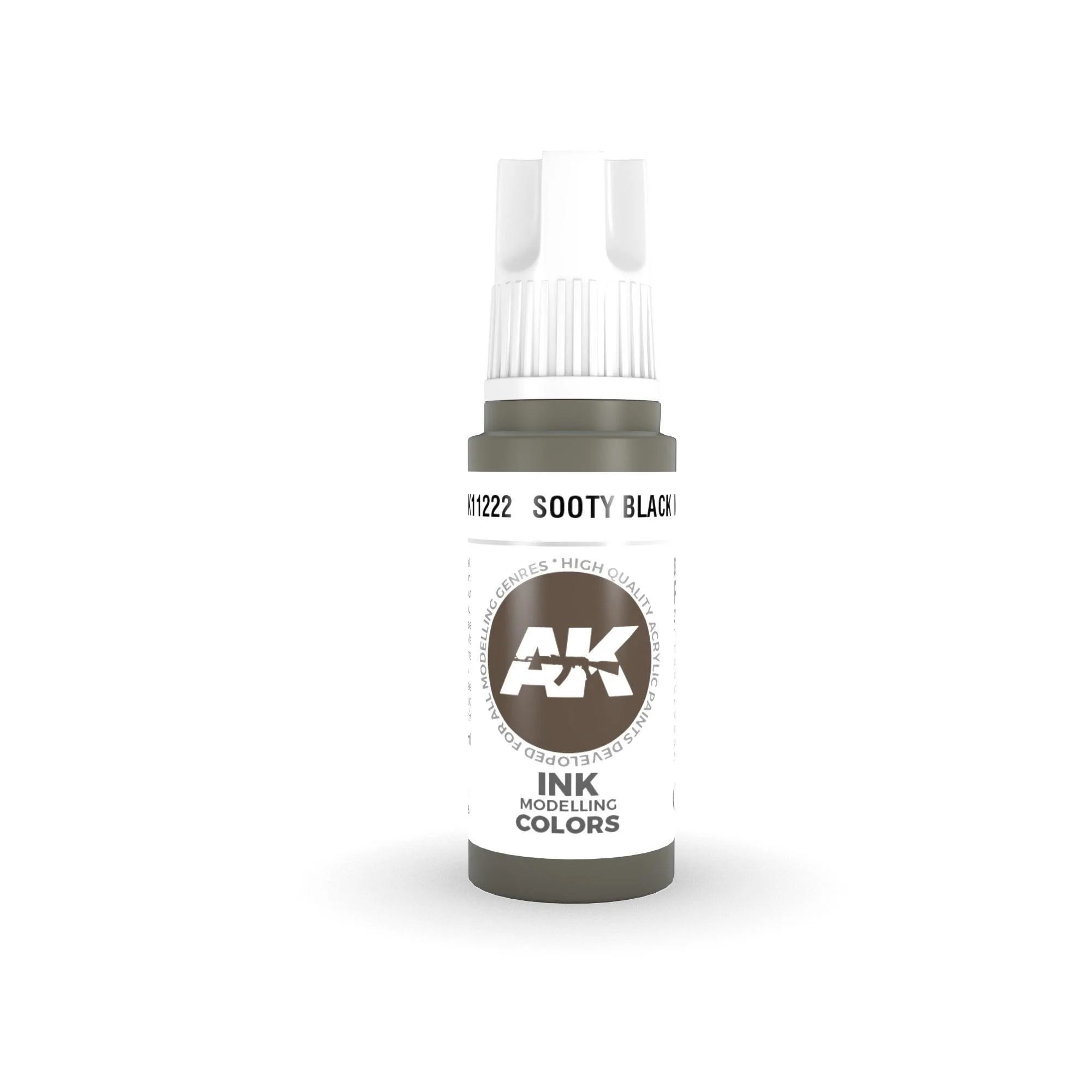 AK Interactive 3Gen Acrylics - Sooty Black INK 17ml