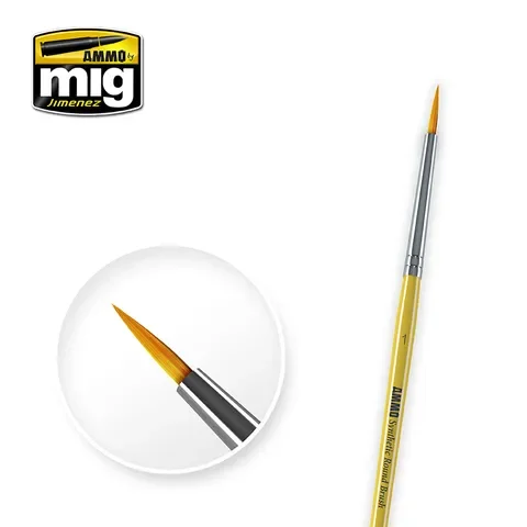 Ammo by MIG - Brushes - 1 Synthetic Round Brush