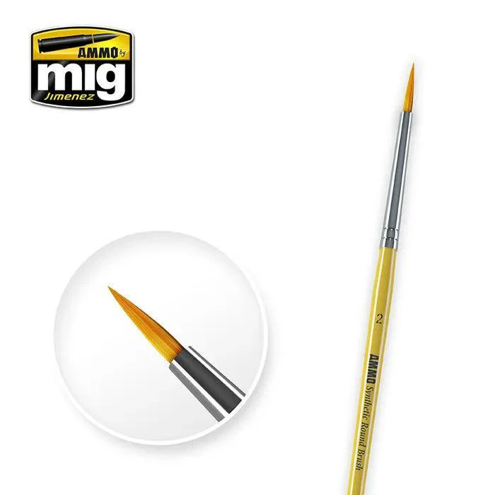 AMMO by Mig 2 Synthetic Round Brush