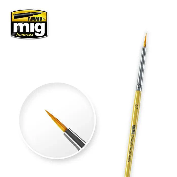 AMMO by Mig 3/0 Synthetic Round Brush