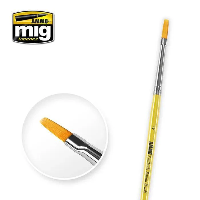 AMMO by Mig 4 Synthetic Flat Brush