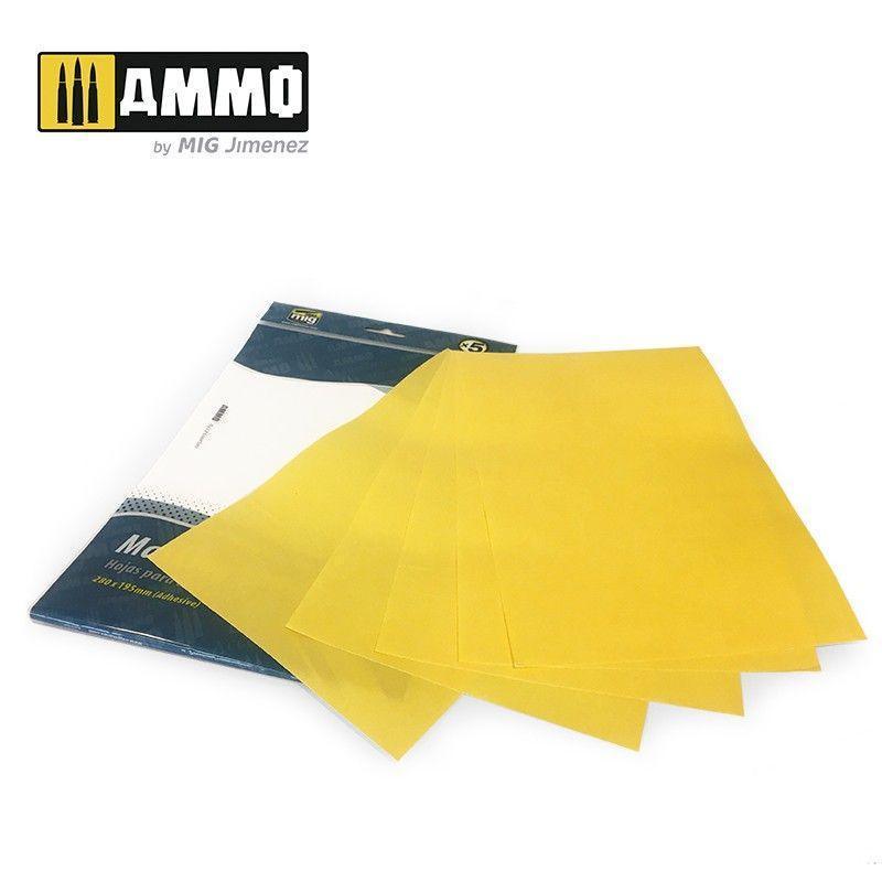 Ammo by MIG Accessories Masking Sheets (x5 sheets, 280mm x 195mm, adhesive) - Image 2