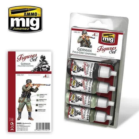 Ammo by MIG Ammo Paint, German Field Grey Uniforms Set