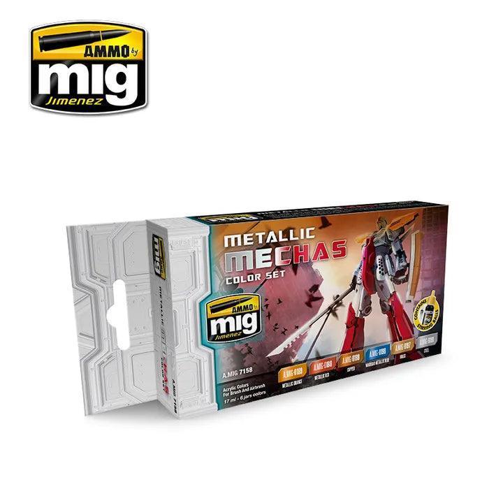 Ammo by MIG Metallic Mechas Colour Set