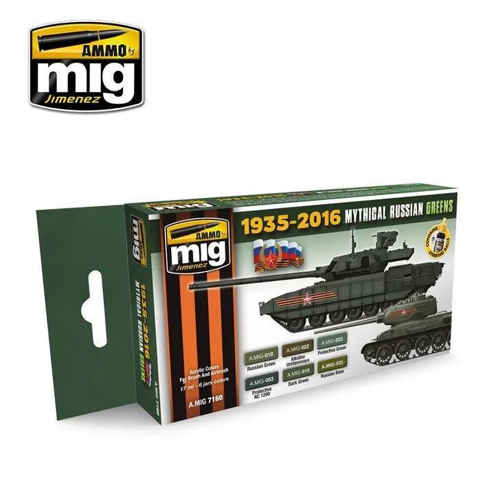 Ammo by MIG Mythical Russian Green Colours 1935-2016 Set