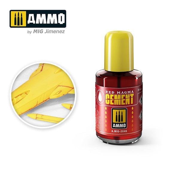 Ammo by MIG Red Magma Cement 30ml
