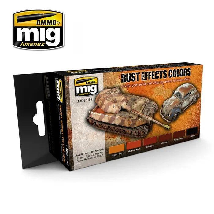 Ammo by MIG Rust Effects Colours Set