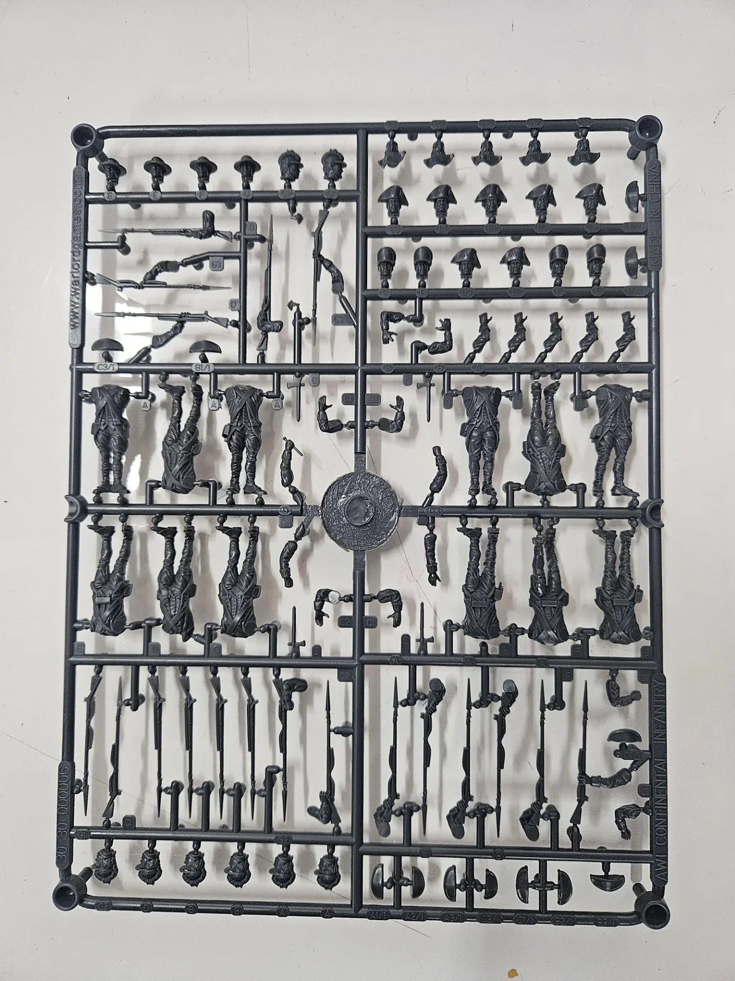 Black Powder - AWI Continental Infantry Sprue