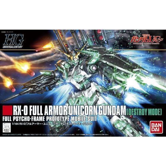 Bandai 1/144 HGUC FULL ARMOR UNICORN GUNDAM DESTROY MODE - Image 3