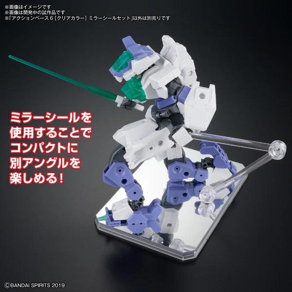 Bandai Action Base 6 (Clear Color) Mirror Stickers Set - Image 2