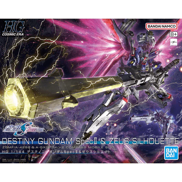 Bandai HG 1/144 Destiny Gundam Spec II & Zeus Silhouette