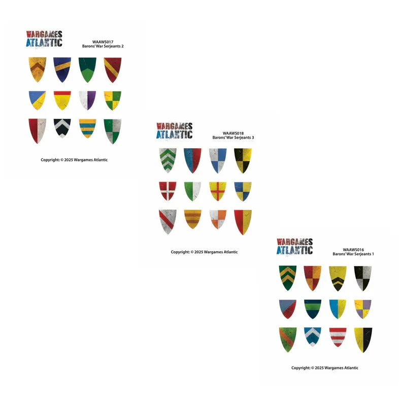 Barons' War Shield Decals (03): Serjeants 01 - Image 2