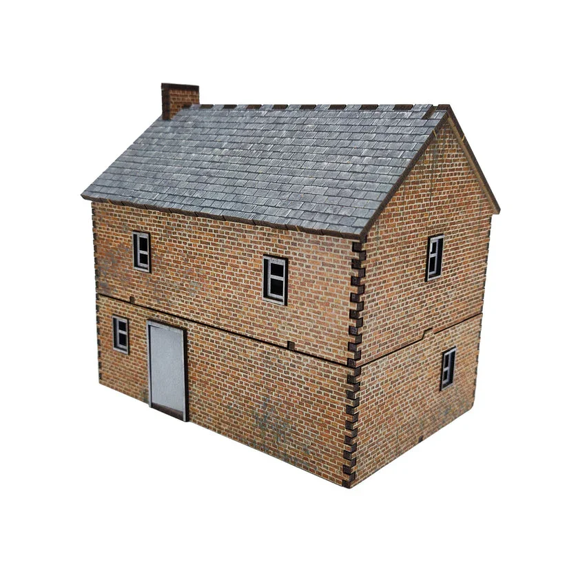 Battlefield Accessories: Double Story House 1 - 28mm (TTR) - Image 2