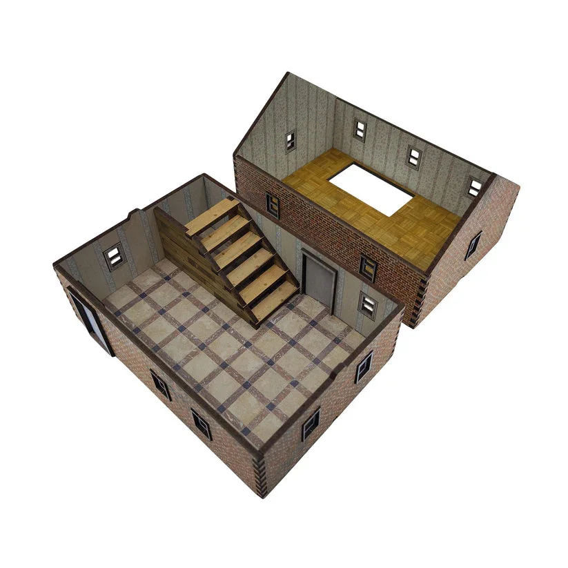 Battlefield Accessories: Double Story House 1 - 28mm (TTR) - Image 3