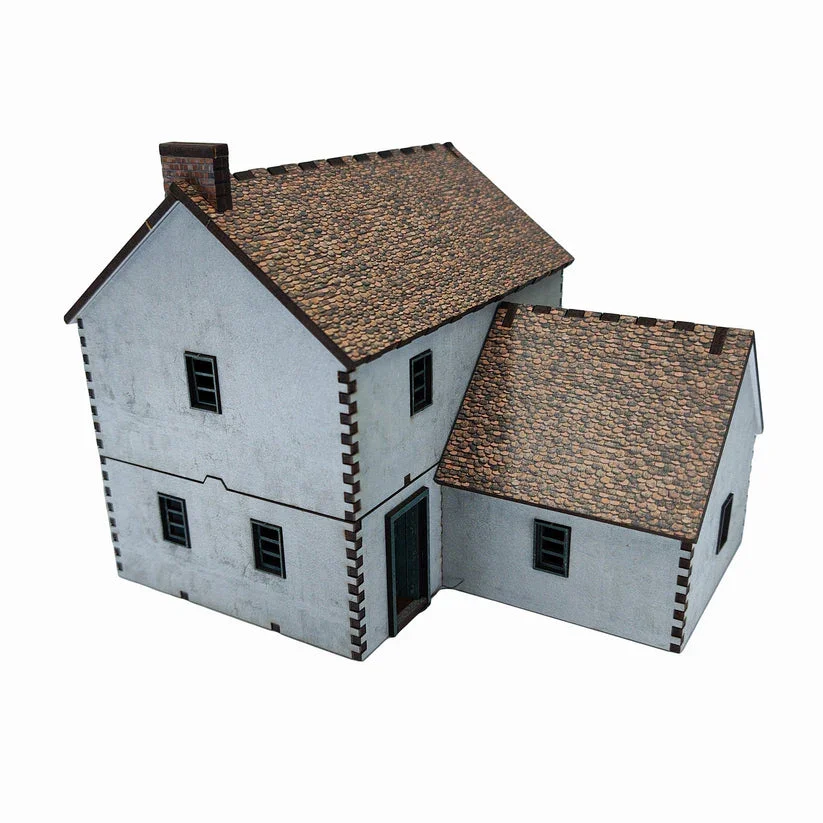 Battlefield Accessories: Double Story House 2 - 28mm (TTR) - Image 2