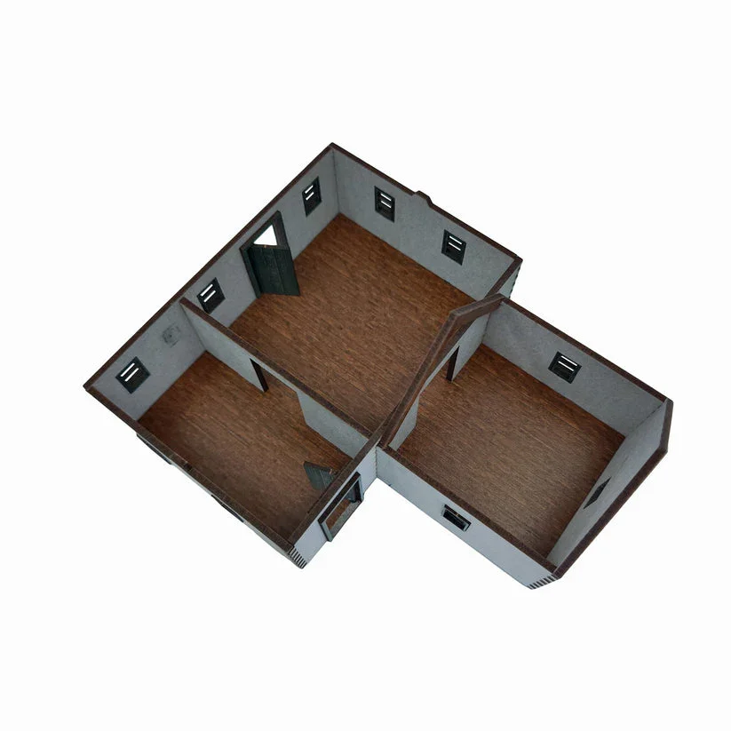 Battlefield Accessories: Double Story House 2 - 28mm (TTR) - Image 4