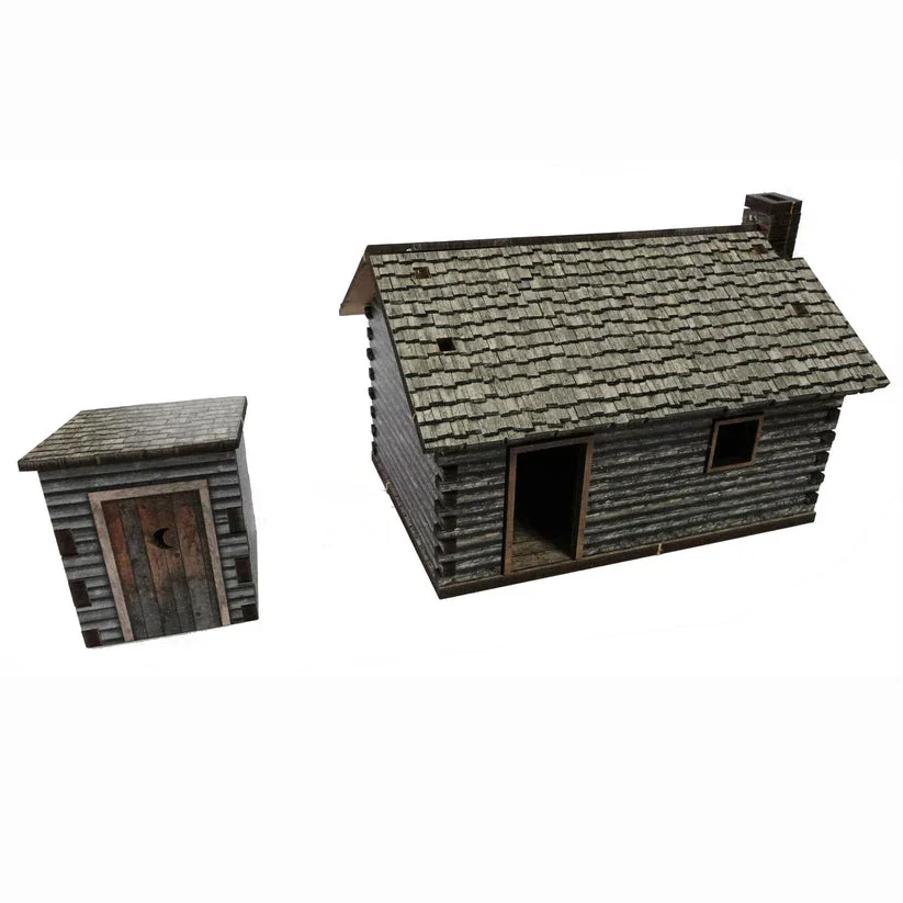 Battlefield Accessories: Log Cabin 3 - 28mm (TTR)