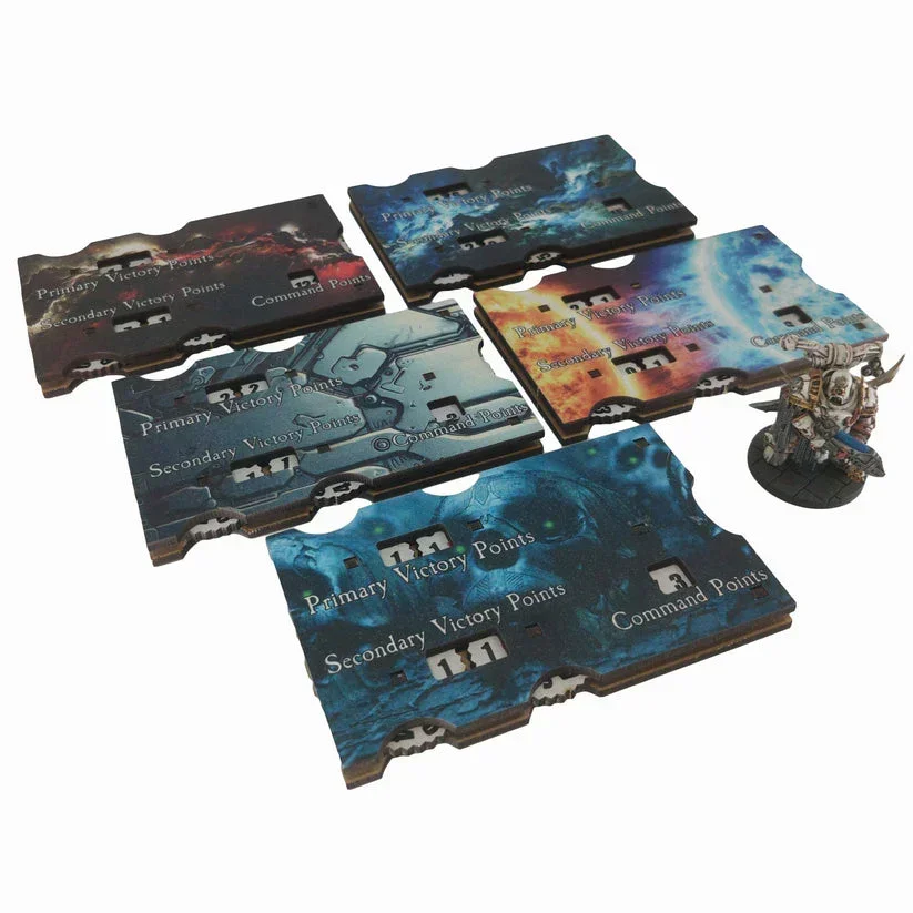 Battlefield Accessories: Point Tracker - 40k 10th Ed (TTR) Red Warp - Image 2