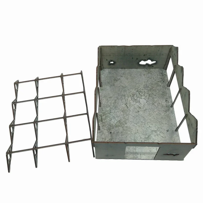 Battlefield Accessories: Ruined Factory - 28mm (TTR) (Bay Doors) - Image 3