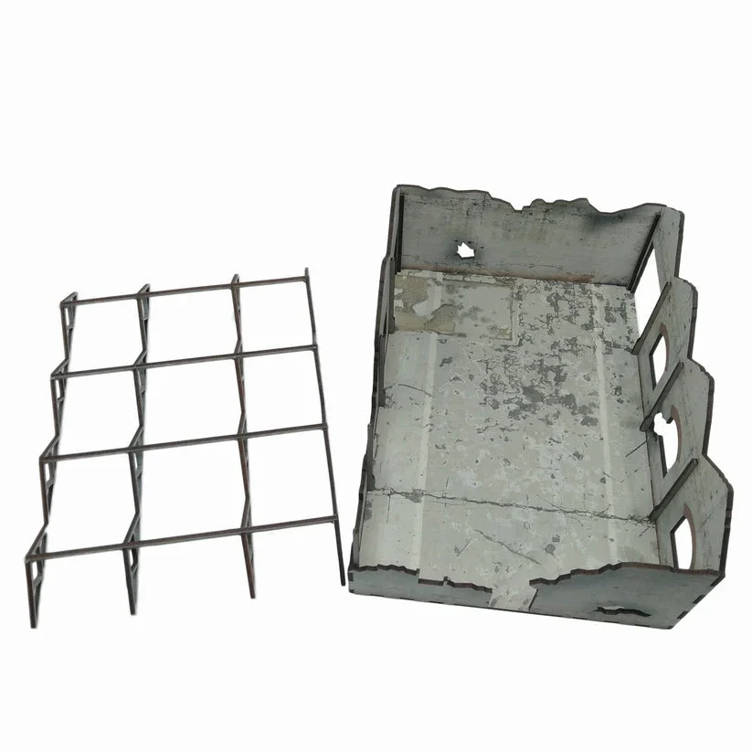 Battlefield Accessories: Ruined Factory - 28mm (TTR) (Brick Windows) - Image 3