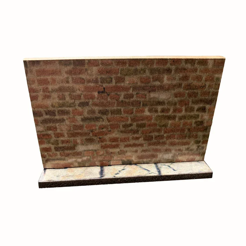 Battlefield Accessories: Tall Brick Walls - 28mm (TTR) Red Brick - Image 2