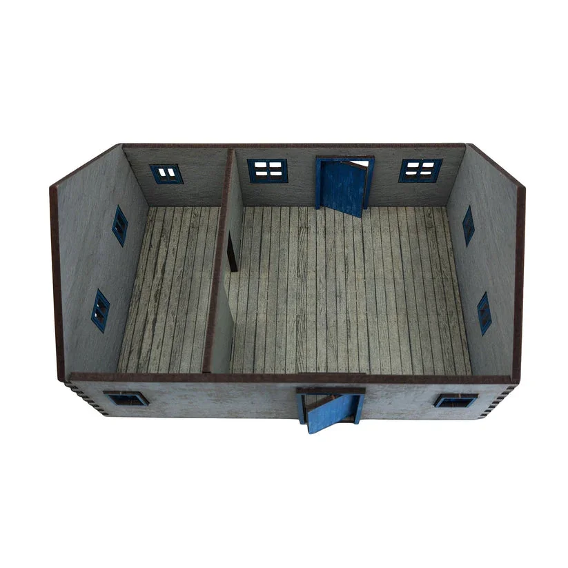 Battlefield Accessories: Village House 2 White Render - 28mm (TTR) - Image 3
