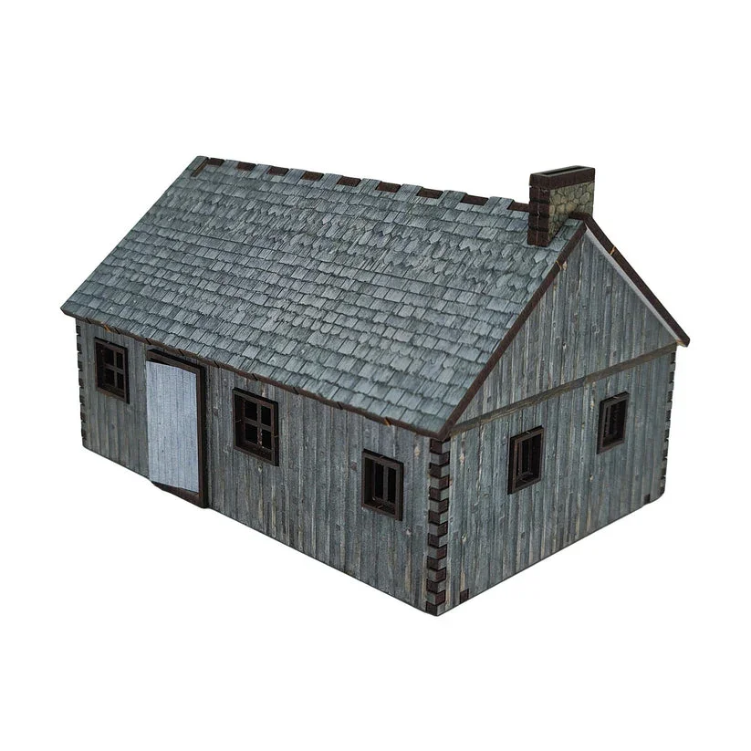 Battlefield Accessories: Village House 2 Wood - 28mm (TTR)