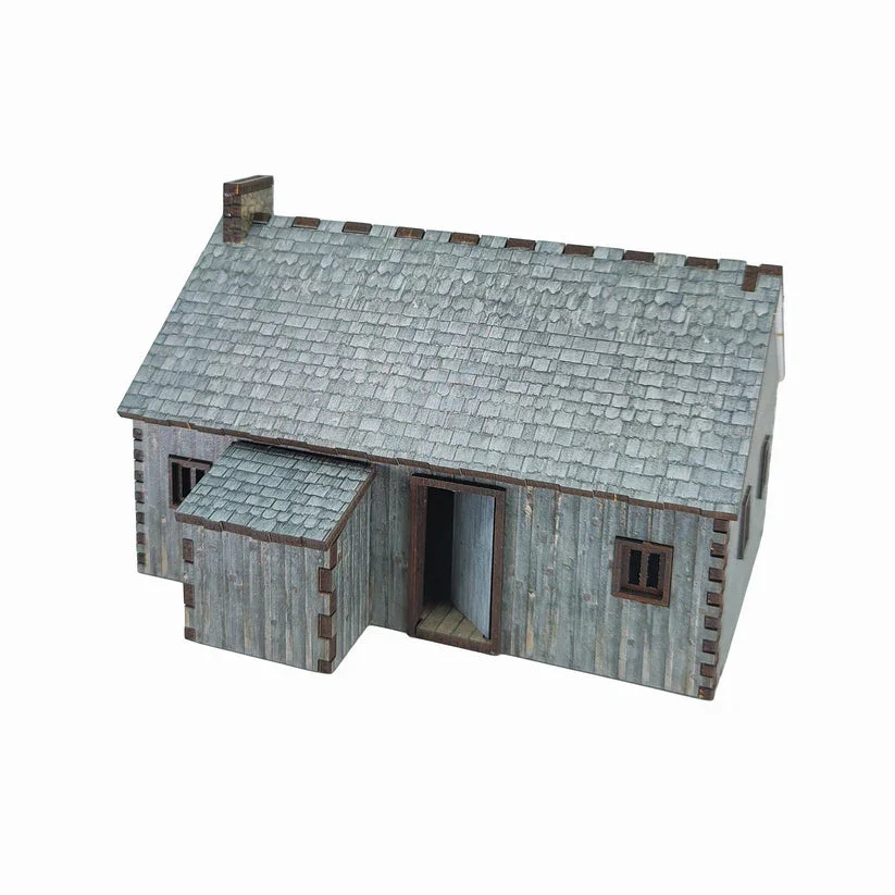 Battlefield Accessories: Village House 2 Wood - 28mm (TTR) - Image 2