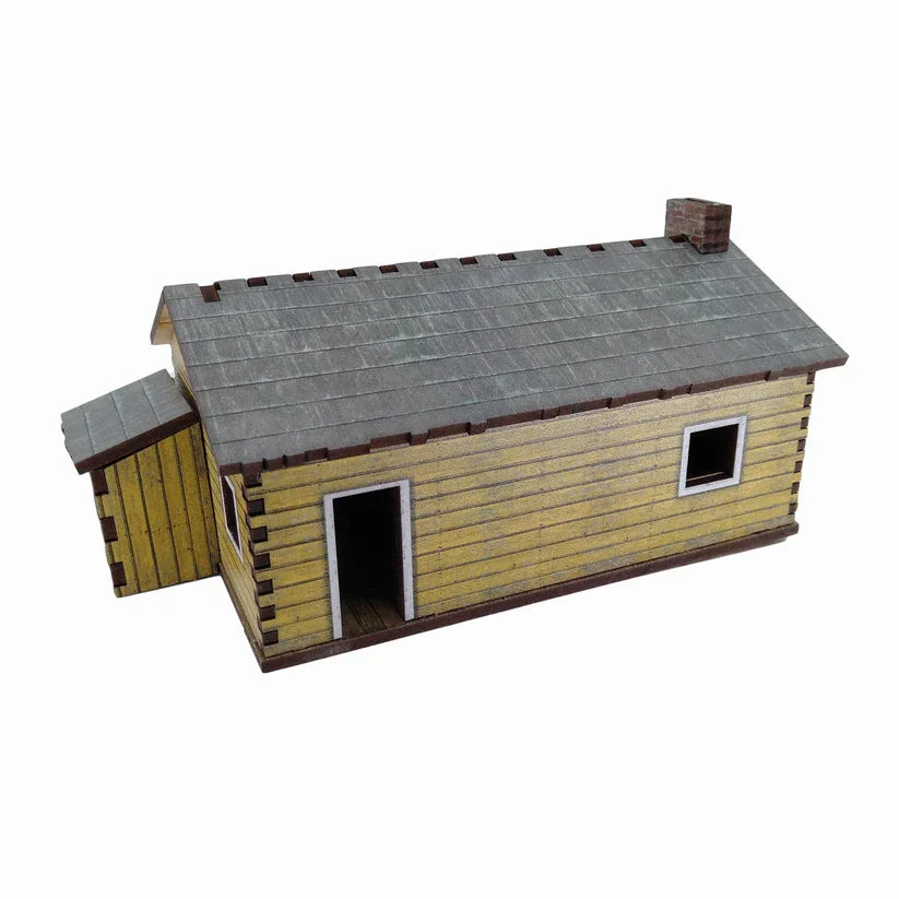 Battlefield Accessories: Village House 4 Yellow Weatherboard - 28mm (TTR)