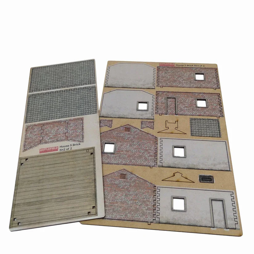 Battlefield Accessories: Village House 5 Brick - 28mm (TTR) - Image 4