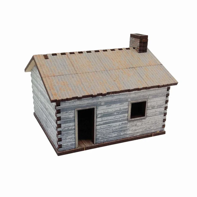 Battlefield Accessories: Village House 5 Wood - 28mm (TTR)