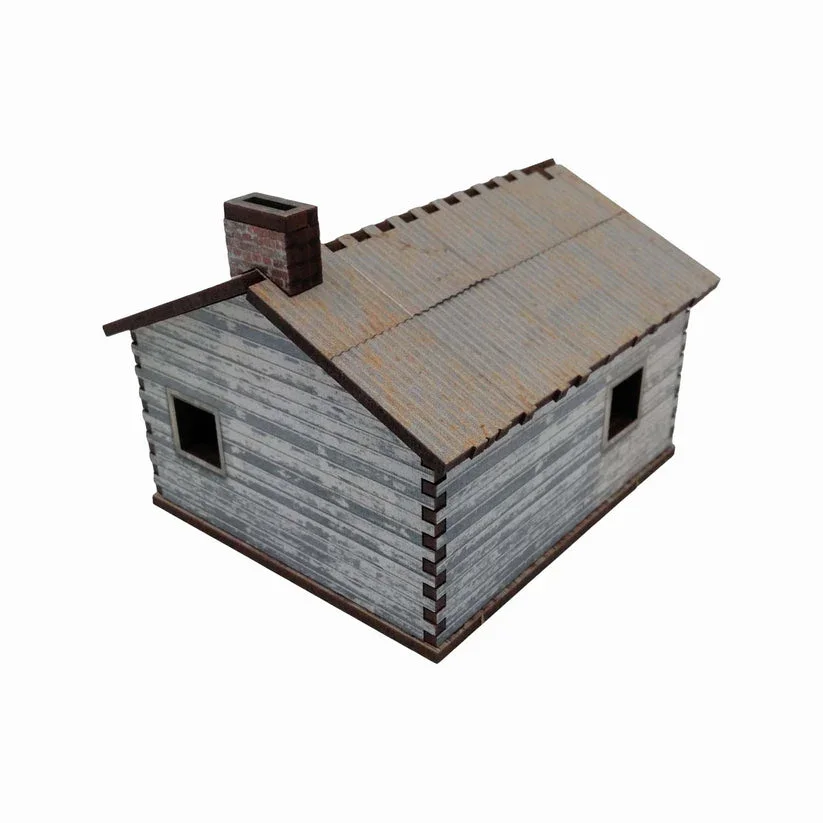 Battlefield Accessories: Village House 5 Wood - 28mm (TTR) - Image 2