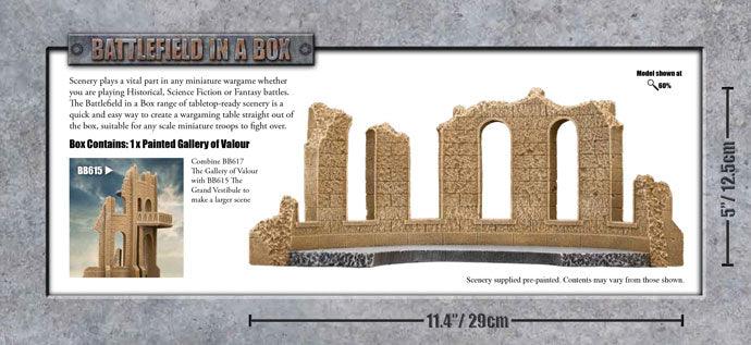 Battlefield in a Box: Gothic Battlefields: Gallery of Valour - Sandstone - Image 2