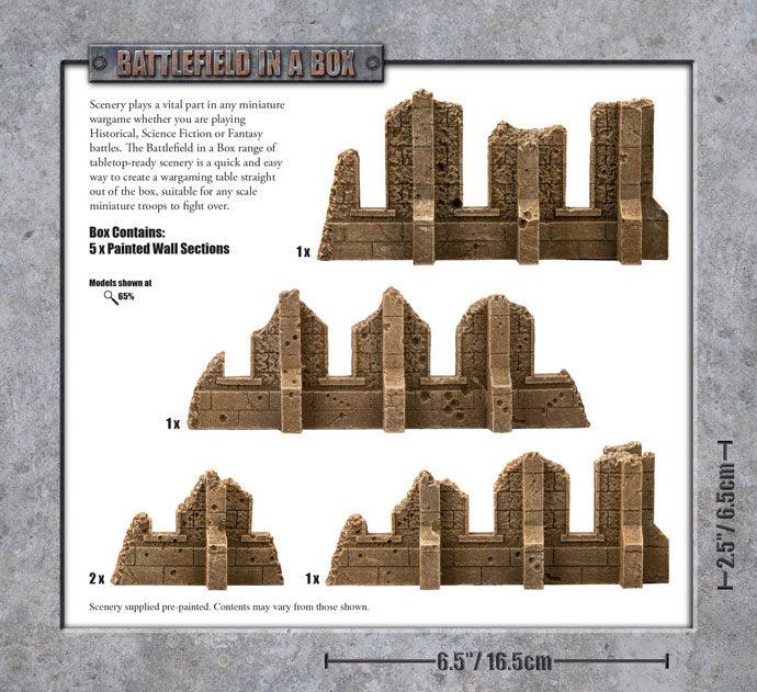 Battlefield in a Box: Gothic Battlefields: Walls - Sandstone - Image 3