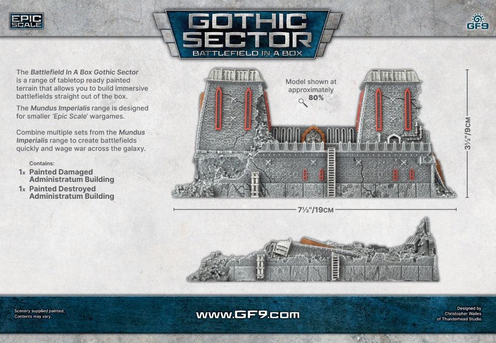 Battlefield in a Box: Gothic Sector – Mundus Imperialis: Administratum (Damaged & Destroyed) - Image 2