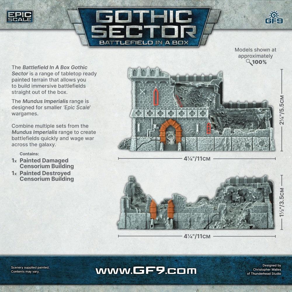 Battlefield in a Box: Gothic Sector – Mundus Imperialis: Censorium (Damaged & Destroyed) - Image 2