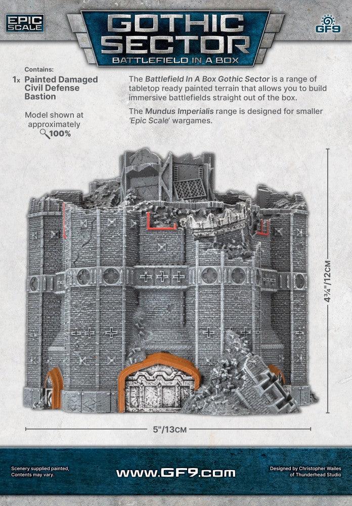 Battlefield in a Box: Gothic Sector – Mundus Imperialis: Civil Defense Bastion (Damaged) - Image 2