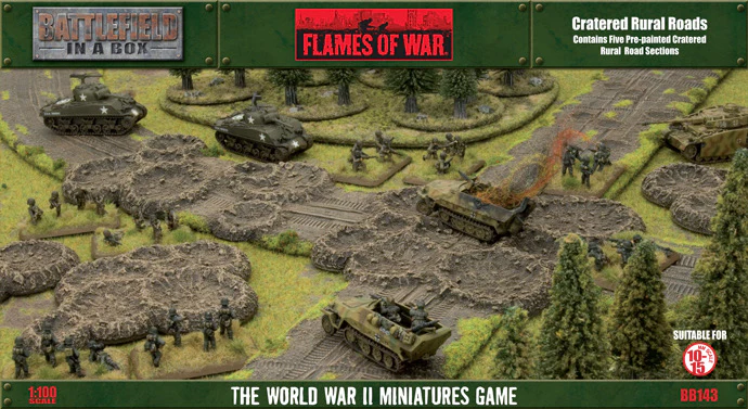 Battlefield in a Box: Travel: Cratered Rural Roads (x6)