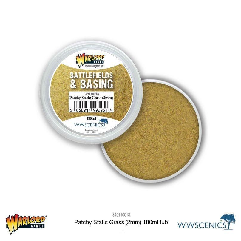 Battlefields & Basing - Patchy 2mm Static Grass (180ml)