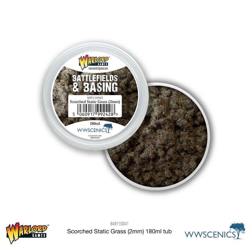 Battlefields & Basing - Scorched 2mm Static Grass (180ml)
