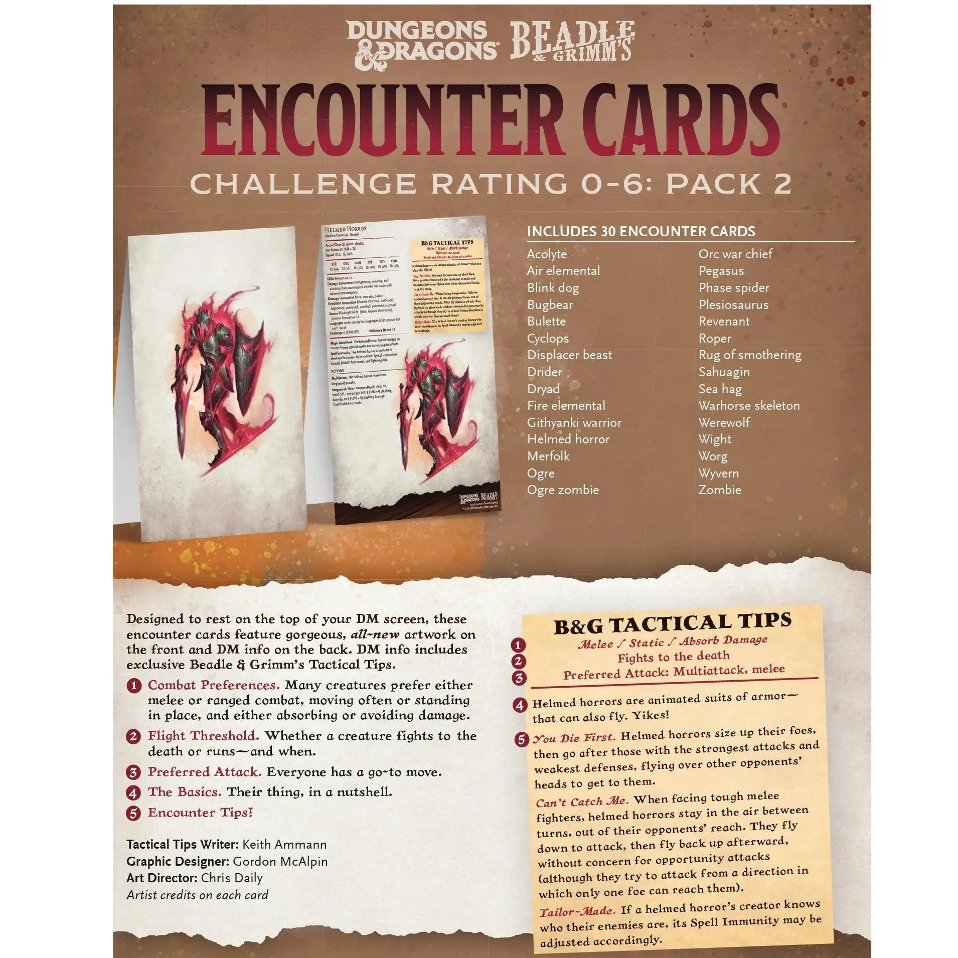 Beadle & Grimm's Encounter Cards - Challenge Rating 0-6: Pack 2 - Image 3