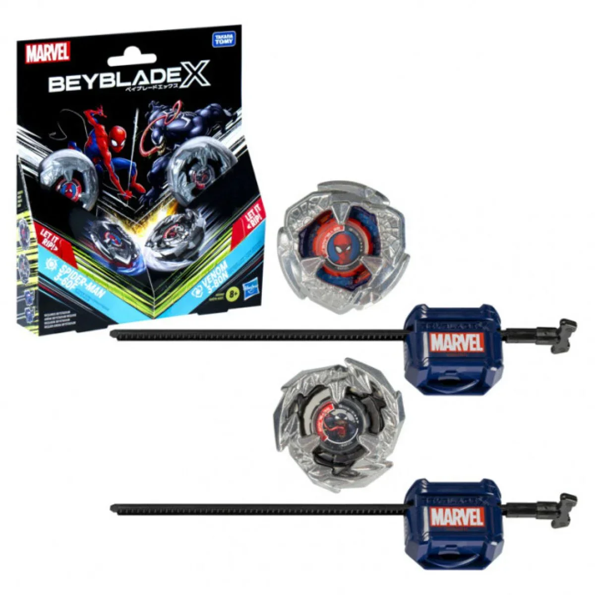 Beyblade X - Marvel Collab Spider-Man 3-60F vs Venom 3-80N