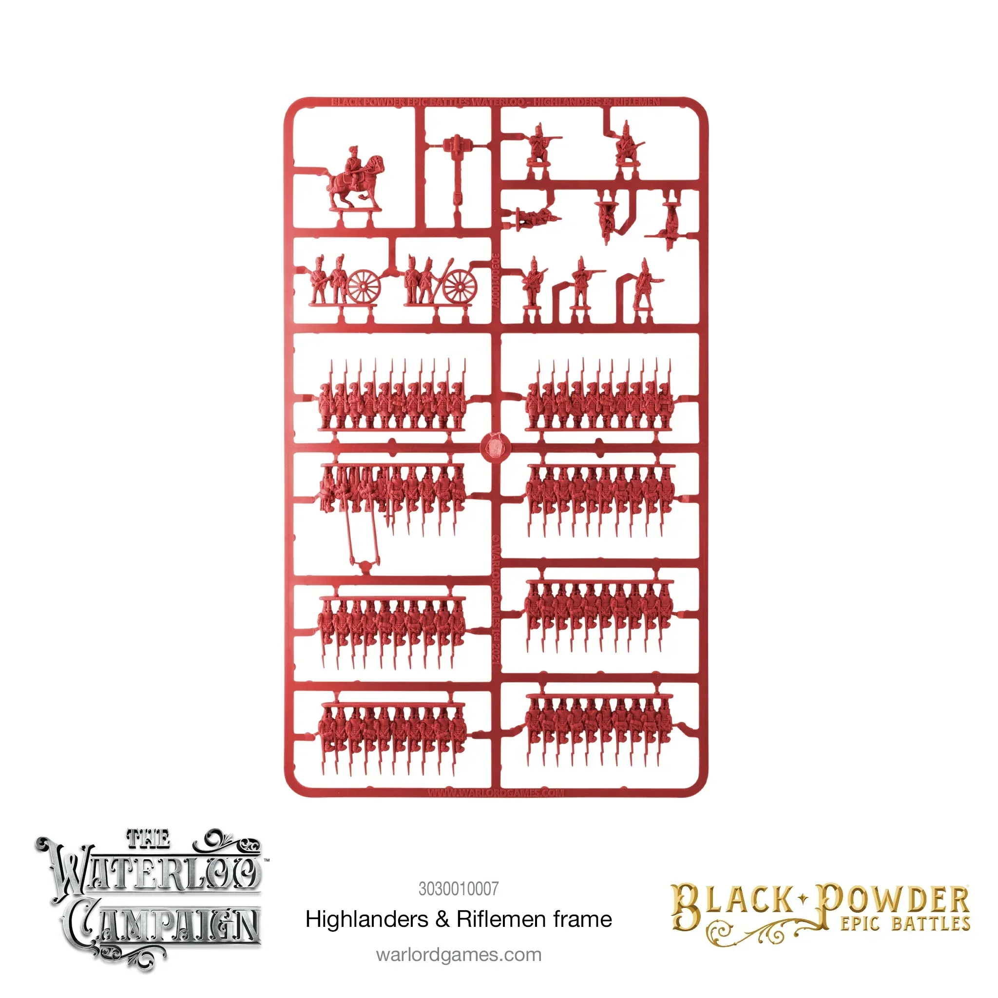 Black Powder Epic Battles - Highlanders & Riflemen Sprue