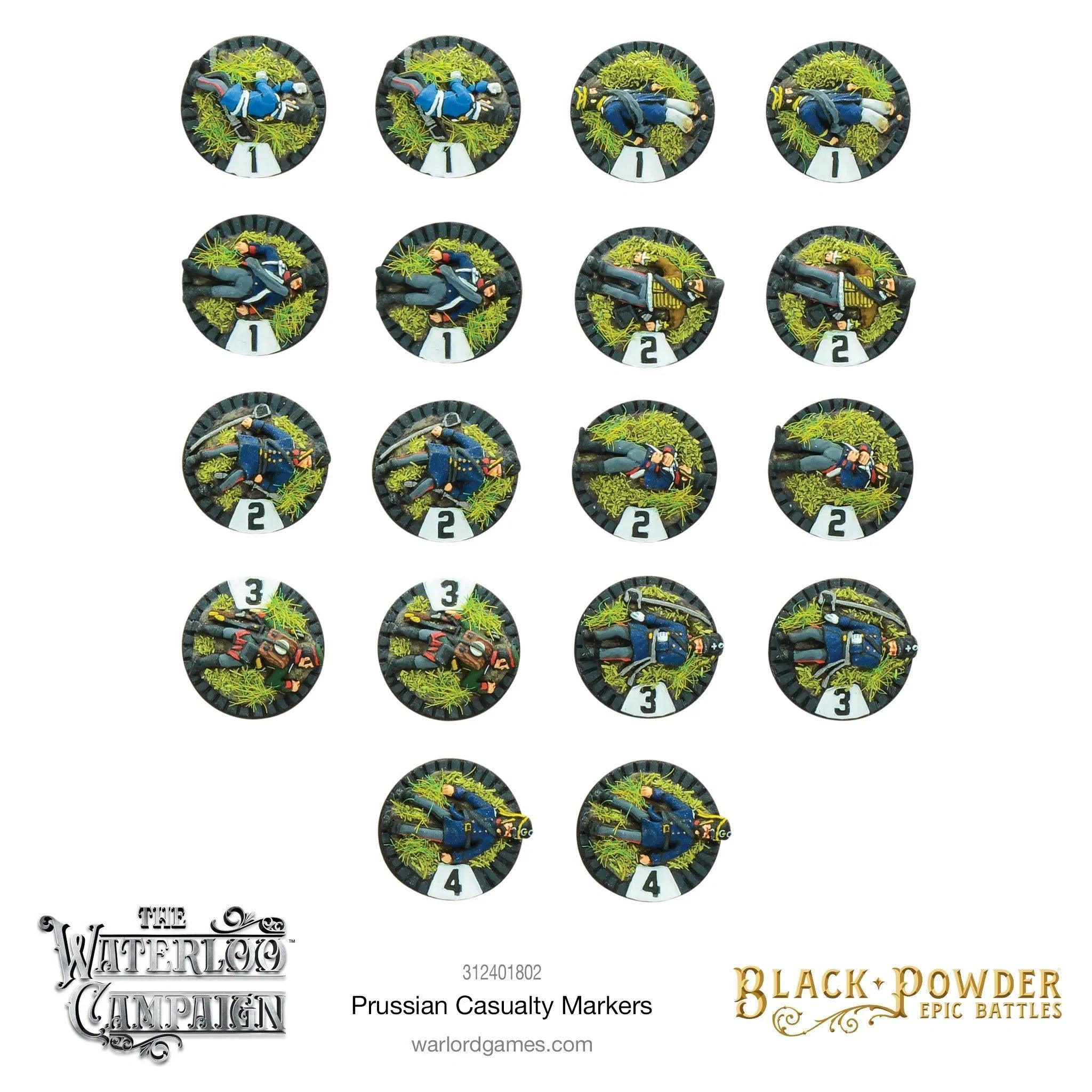 Black Powder Epic Battles: Napoleonic Prussian casualty markers - Image 2