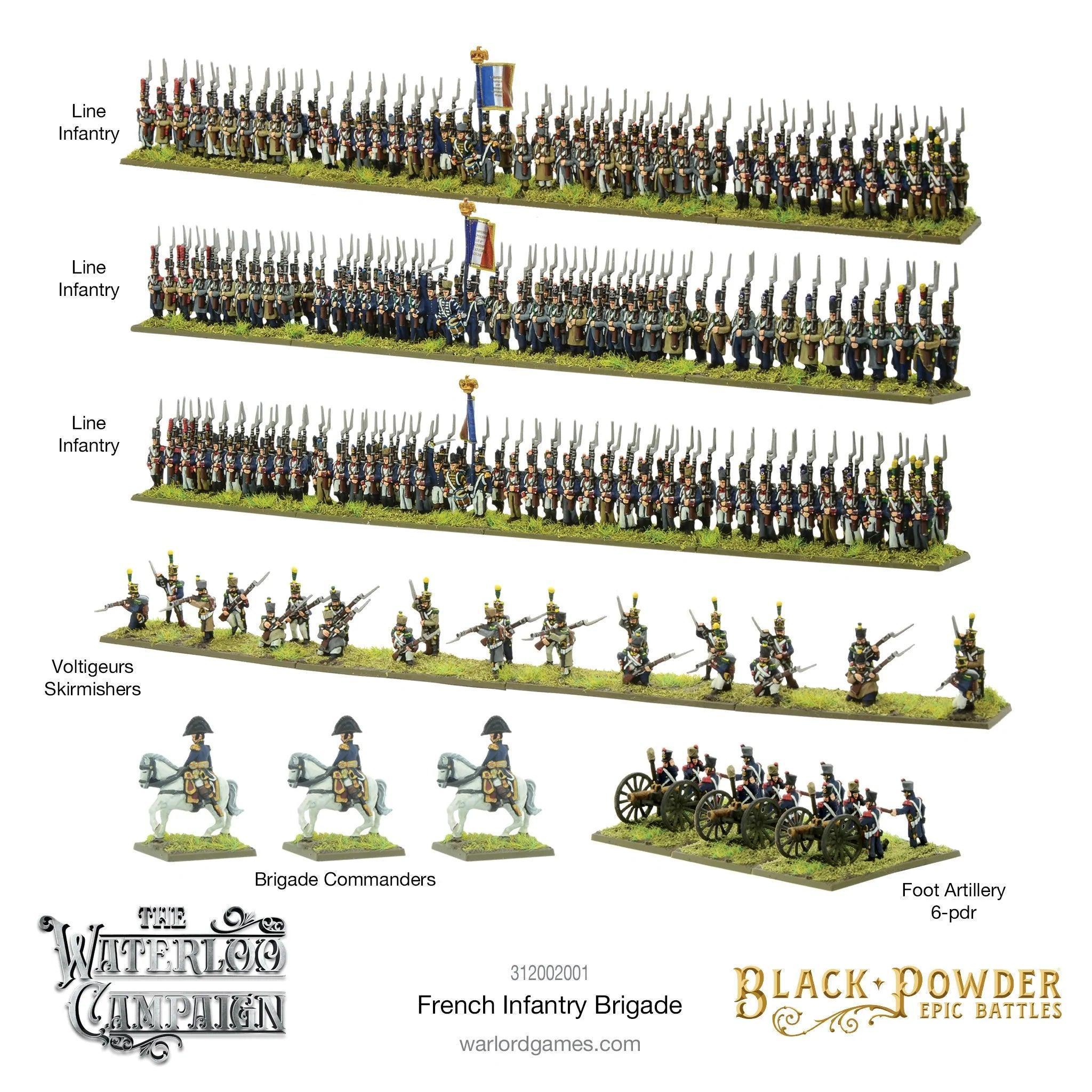 Black Powder Epic Battles: Waterloo - French Infantry Brigade - Image 2