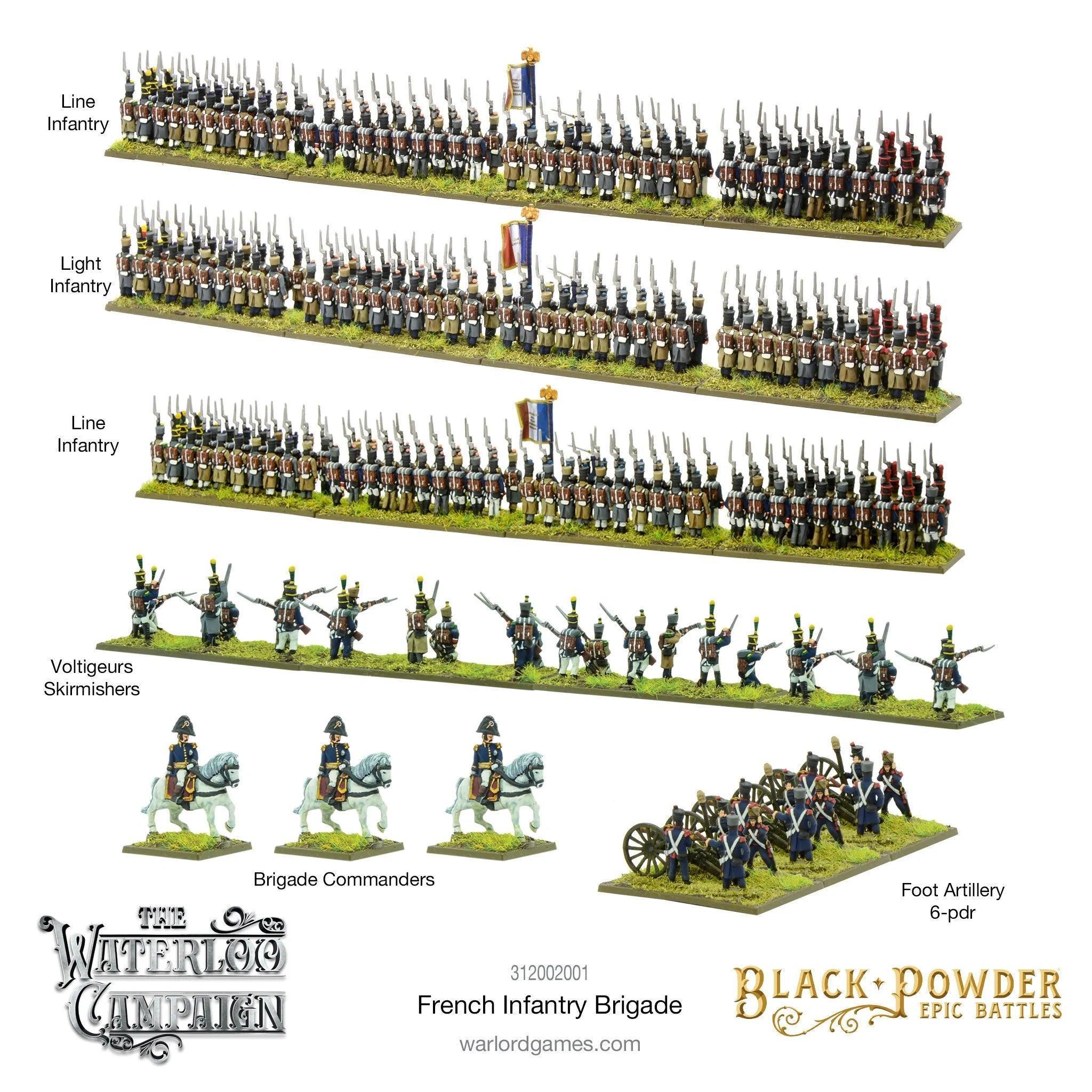 Black Powder Epic Battles: Waterloo - French Infantry Brigade - Image 3
