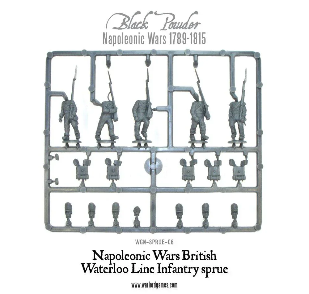 Black Powder - Napoleonic British Line Infantry (Waterloo) Sprue