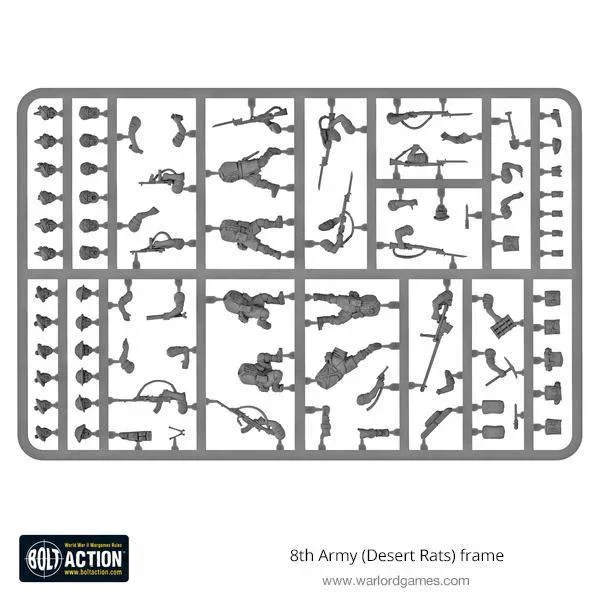 Bolt Action - British 8th Army (Desert Rats) Sprue
